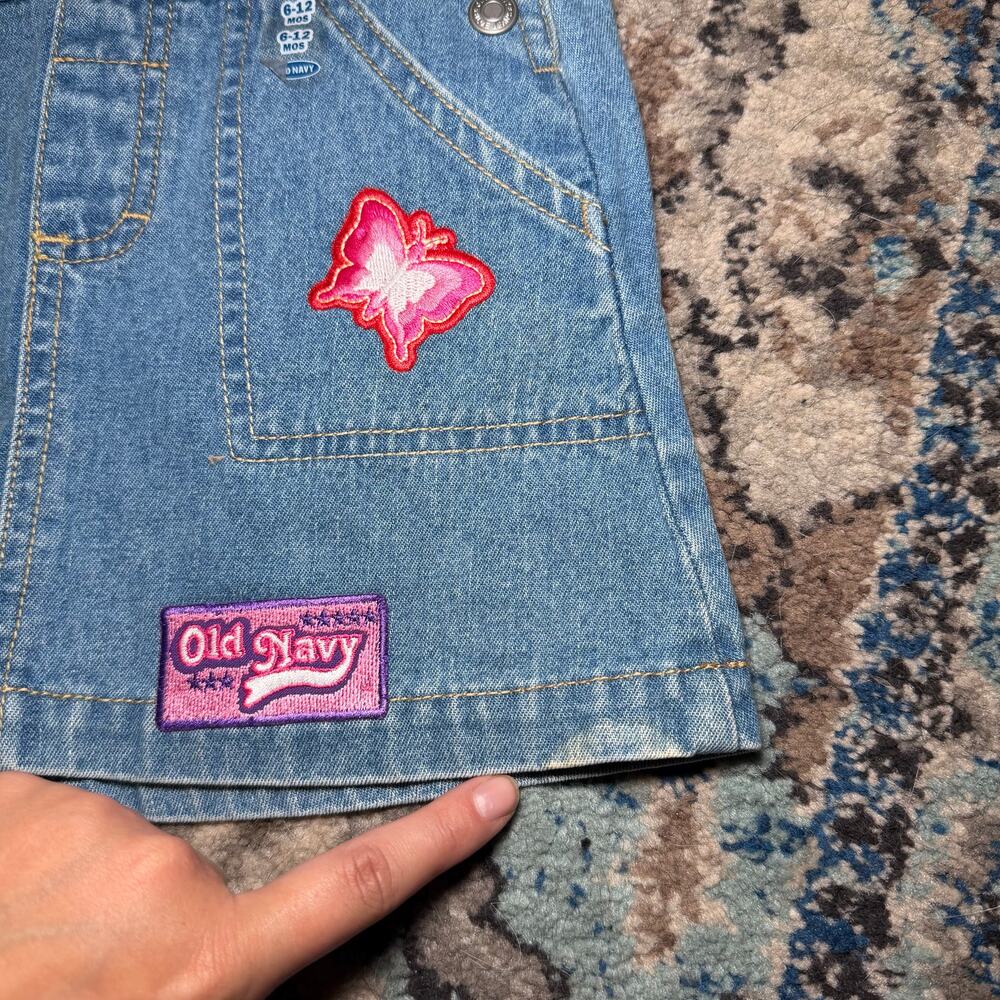 Vintage 2001 Old Navy Overall Dress - Picture 2 of 6